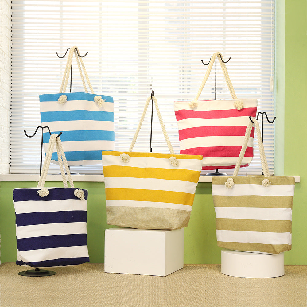 Vallerie Striped Swim Tote