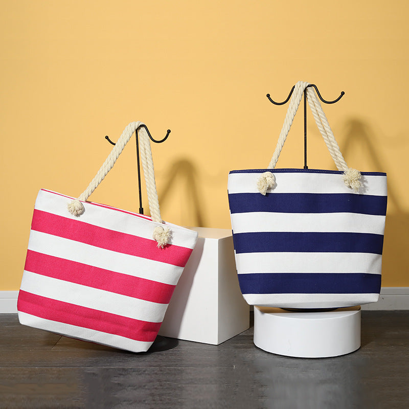 Vallerie Striped Swim Tote
